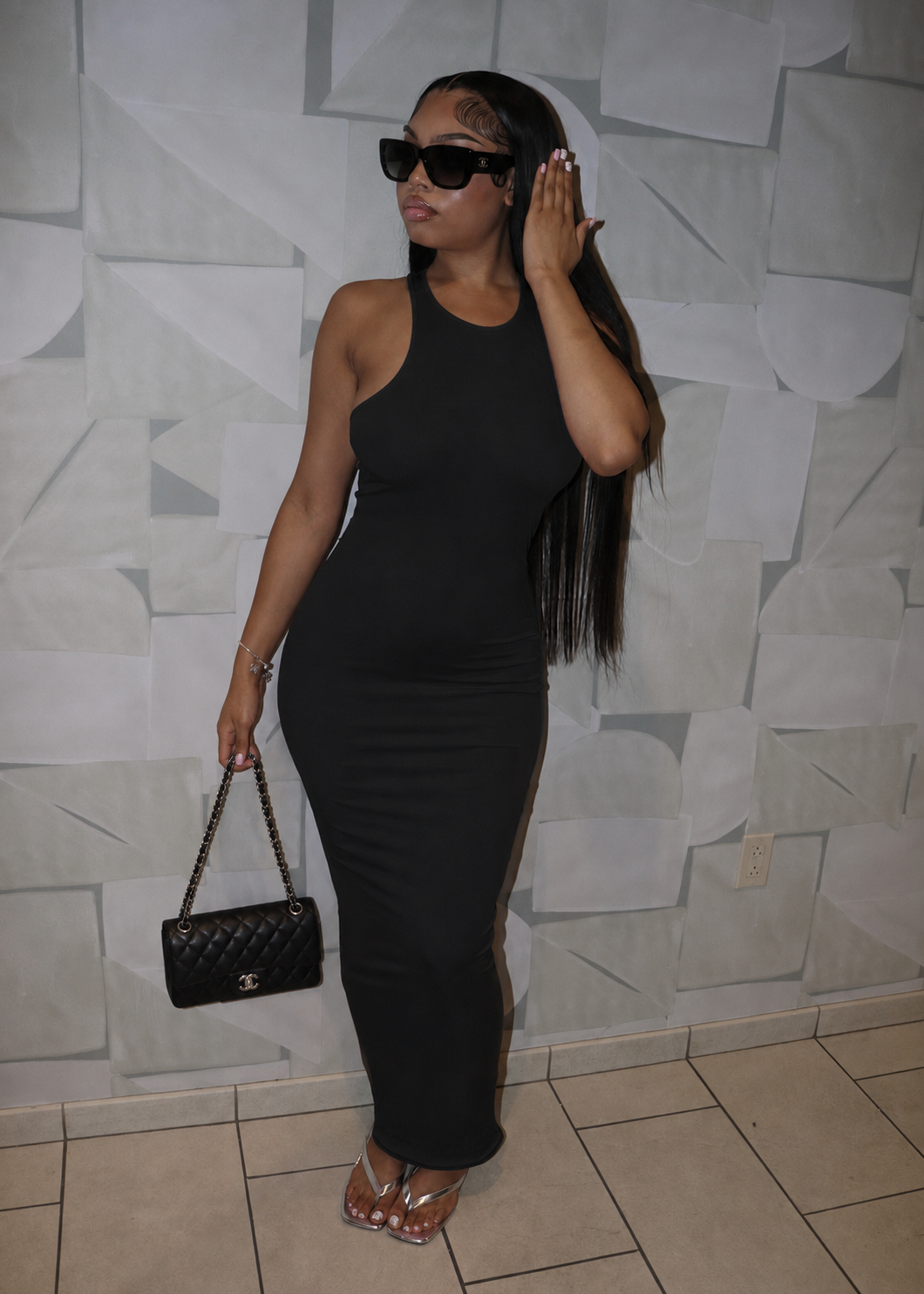 NINA DRESS-BLACK