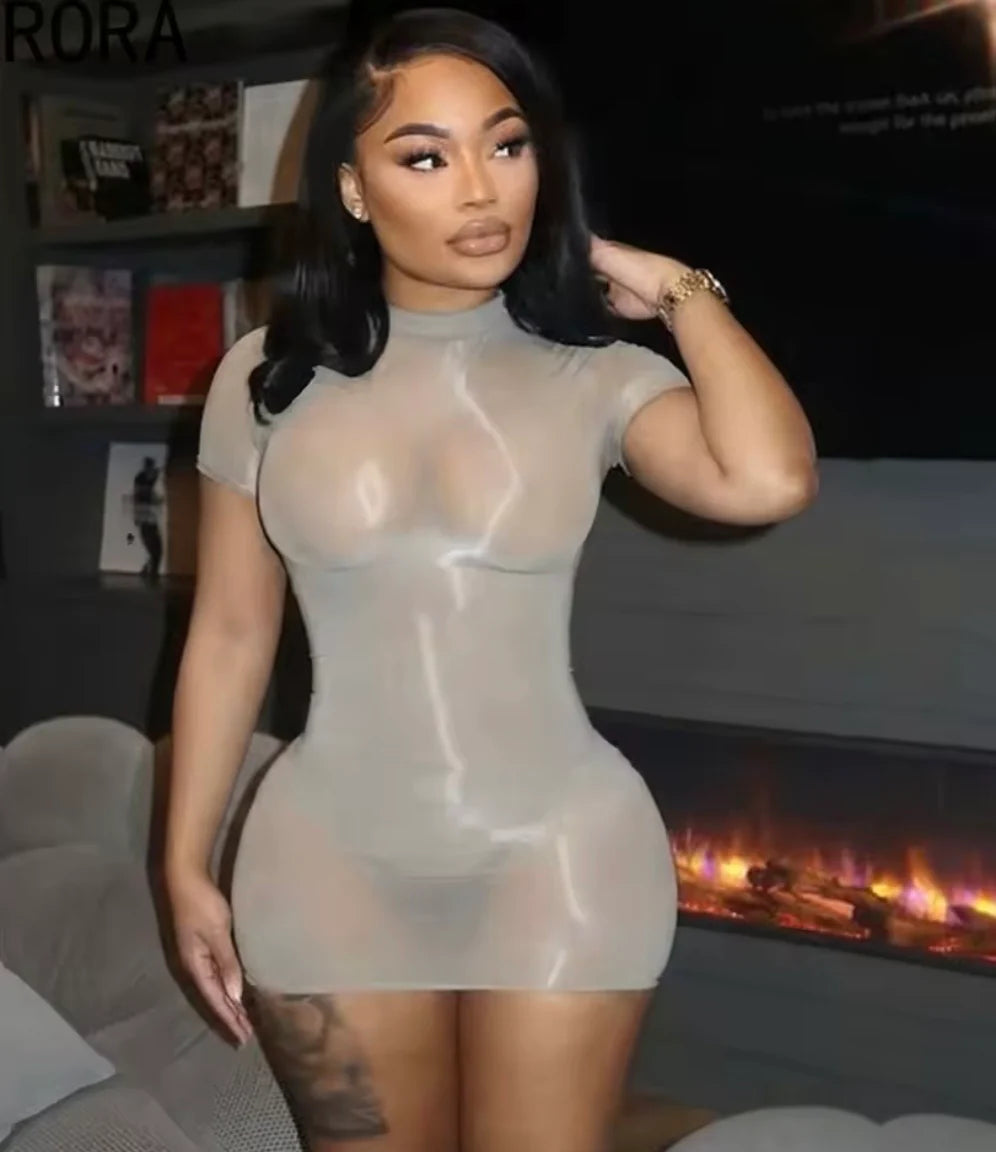 Grey Liquid dress