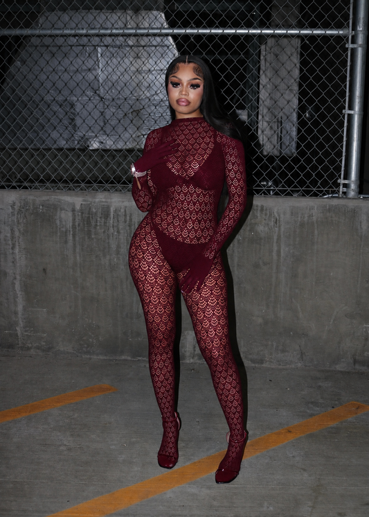 NIGHT OUT JUMPSUIT-BURGUNDY
